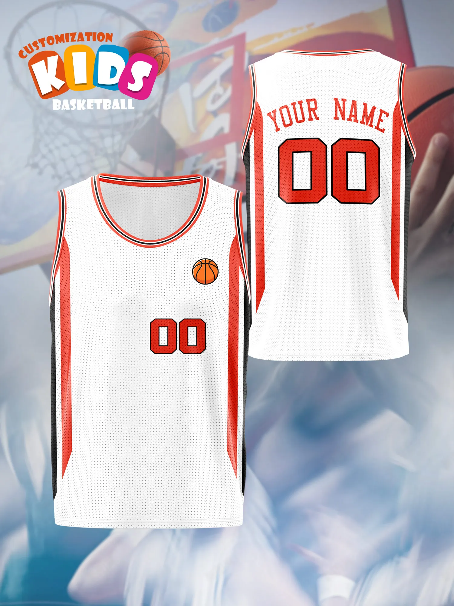 

2026 Custom Name Number Sports Basketball Tank Top for Kids and Adults, Running, Quick-Dry, Sublimation Printing, Casual Wear
