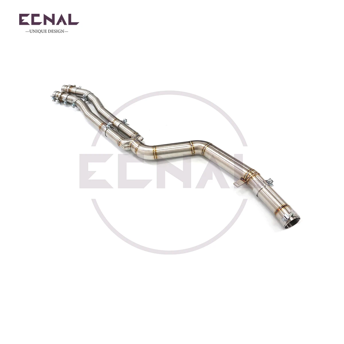 

Ecnal Exhaust Mid Pipe for BMW G01 G02 X3 X4 M40i B58 3.0T 89mm/3.5inches SS304 Car Sport Exhaust Pipe System