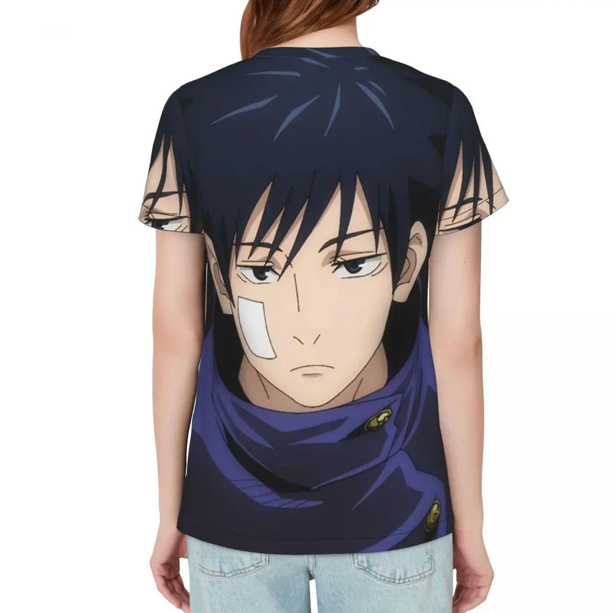 Megumi Besto Friendo Jujutsu Kaisen Sukuna Anime T-Shirt Women Short Sleeve T Shirts Crew Neck Clothes Cotton Summer Tees