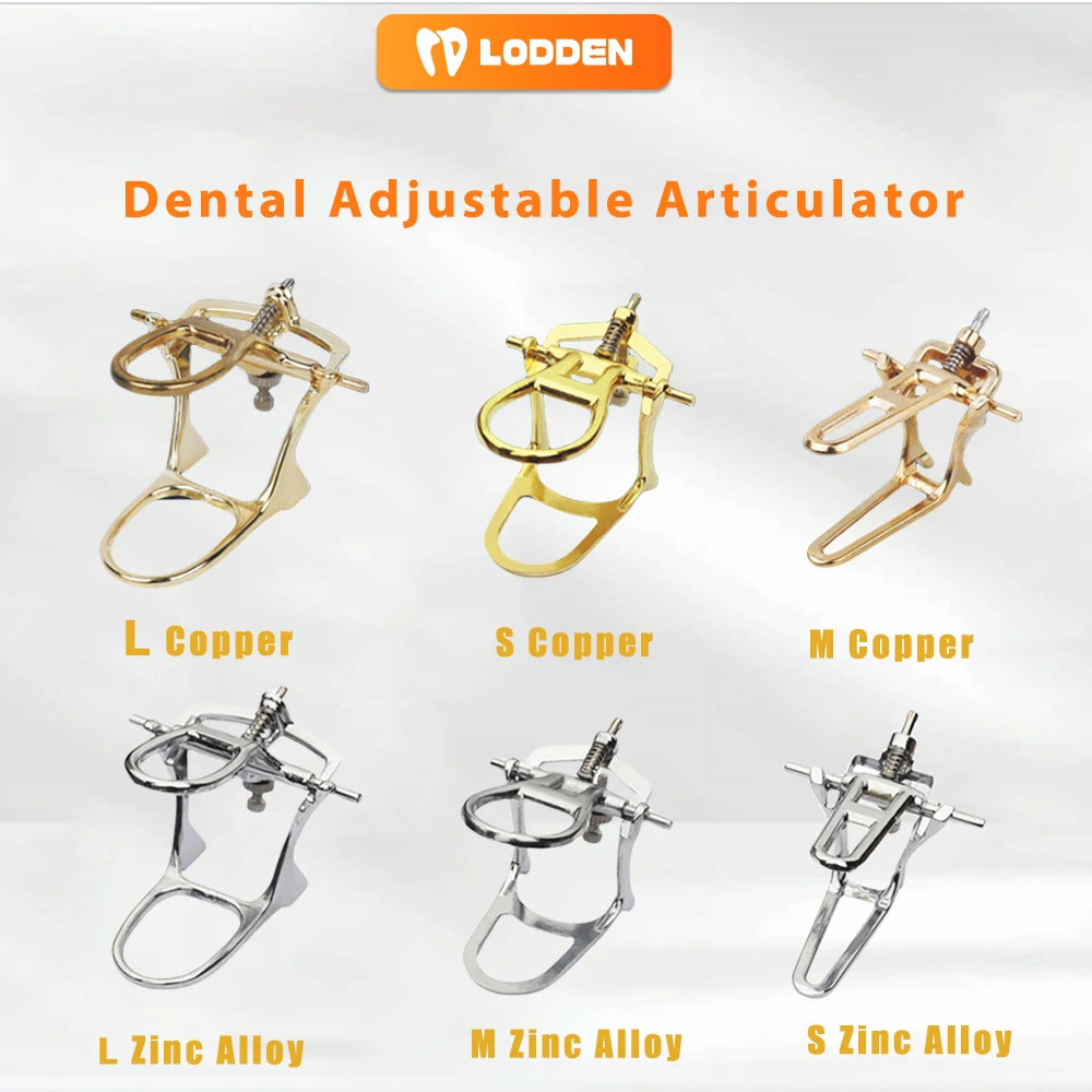 

Стоматологический артикулятор Lodden, регулируемый размер S/M/L, материалы из медного и цинкового сплава, стоматологический лабораторный артикулятор с полным ртом