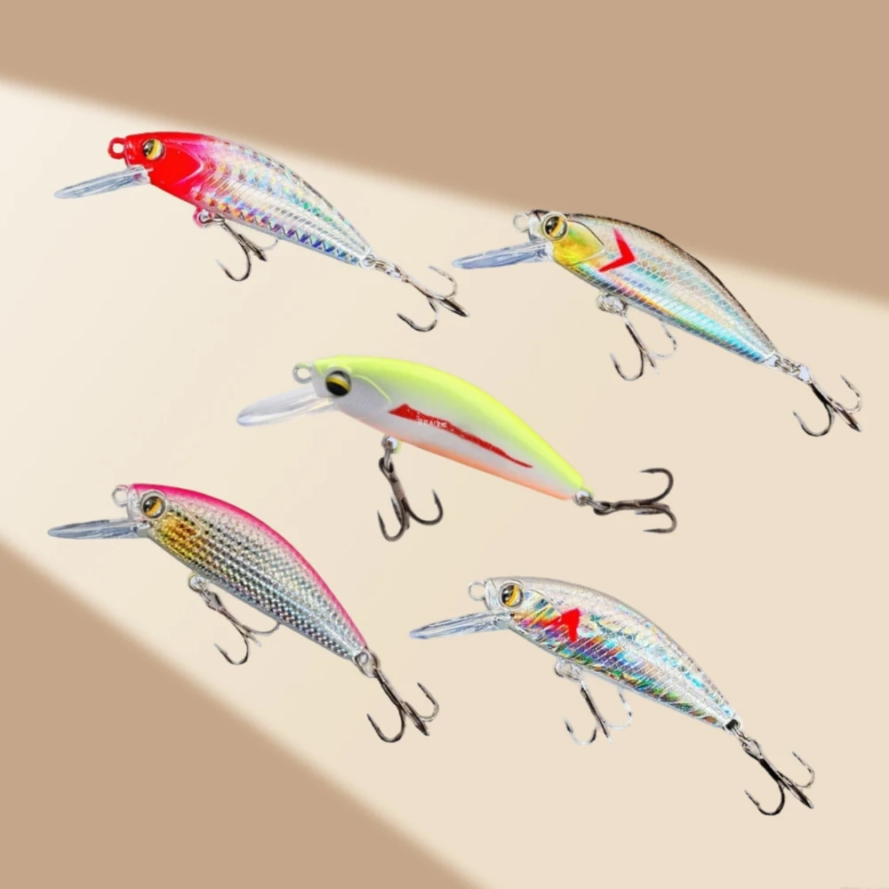 

5PCS Hard Lures Length 6.5cm 11g Minnow Sinking Rattle Fishing Lure Artificial Hard Bait Fishing Crankbait Accessories Swim Fish