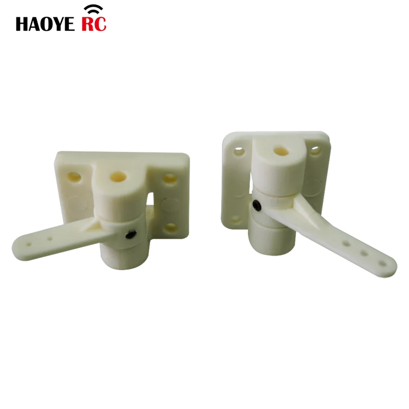 2 Sets 4MM Landing Gear Front Wheel Steering 2/3 Holes Steering Arms+Mounts For RC Airplanes Parts Electric Planes Foam Model