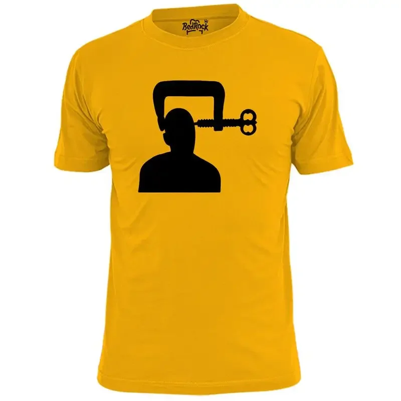 Mens Head In A Vice Symbol T Shirt Art Pressure Stress