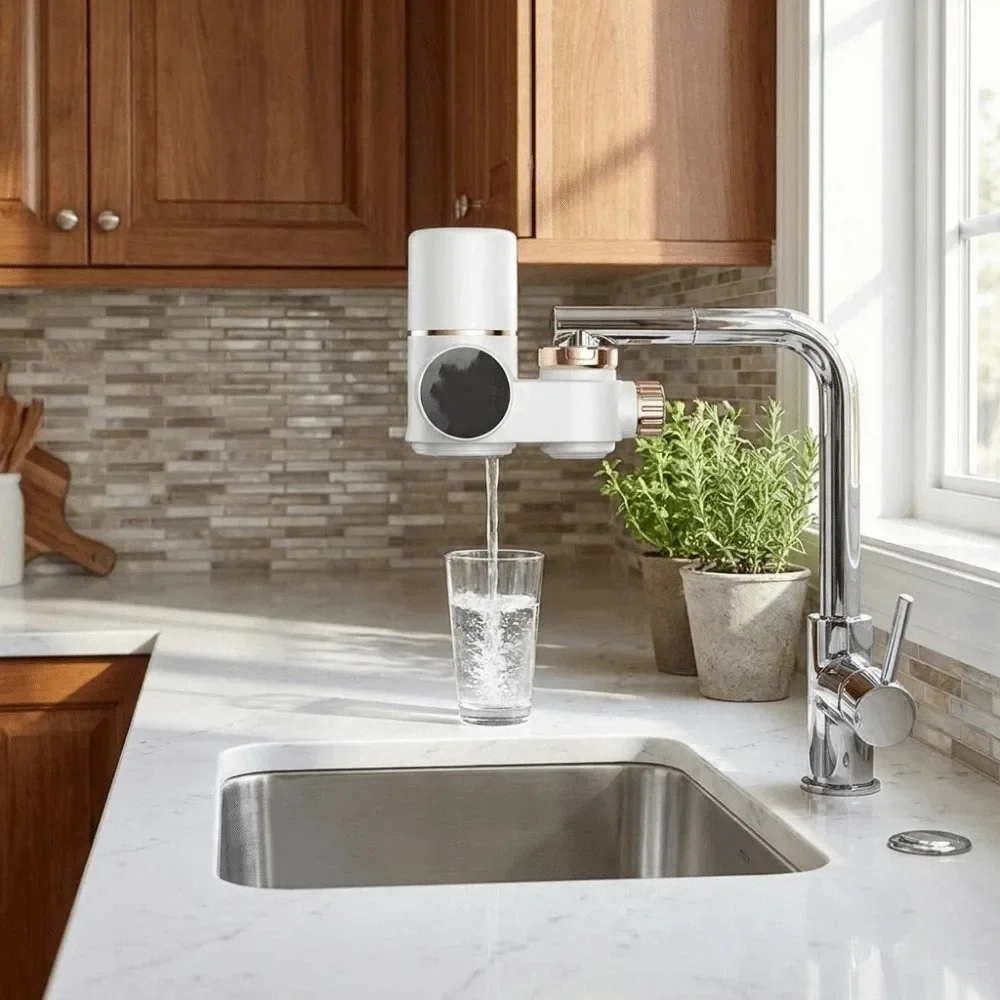 Intuitive Digital Display Digital Display Water Tap Filter Safe Durable Materials Ultrafiltration Drinking Water Cleaner
