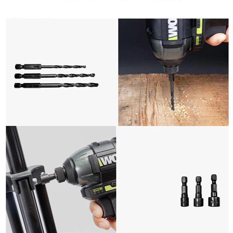 Imagem -04 - Worx Drill Bits Grupo Alta Dureza para Broca Twist Chave de Fenda Cabeça tipo Flor Cruzada Soquete Hexagonal Wa1620 21 Pcs