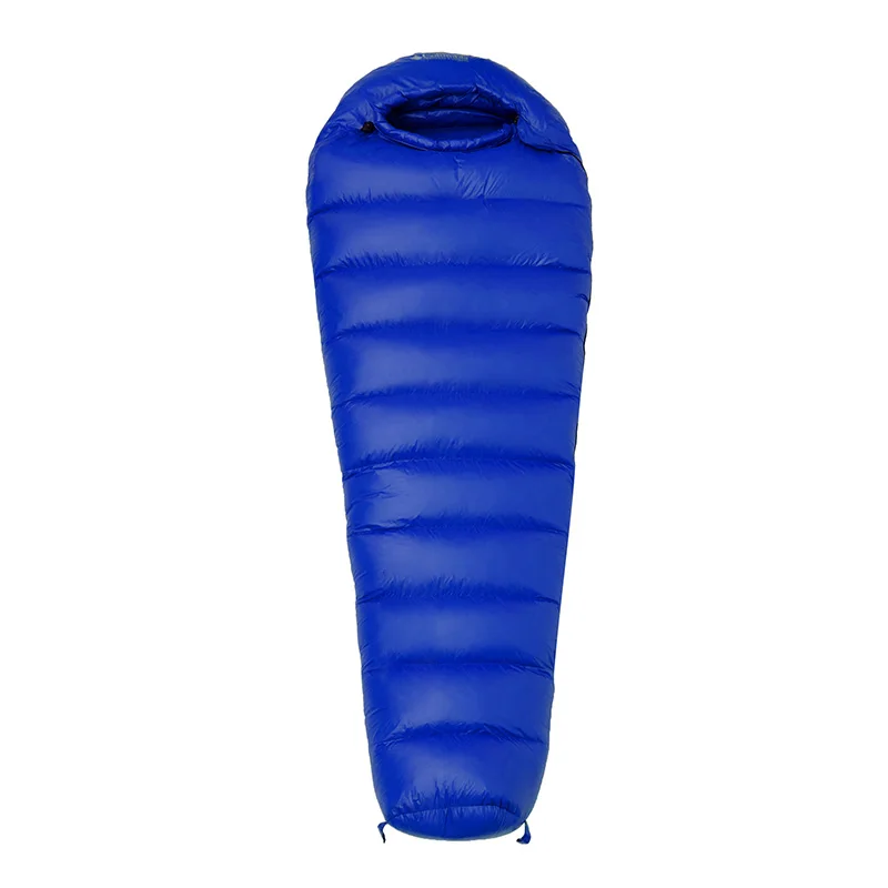 Outdoor Camping Hiking Duck Goose Down Sleeping Bag 800g Filling Standard Size For 1.8 M Height And Below