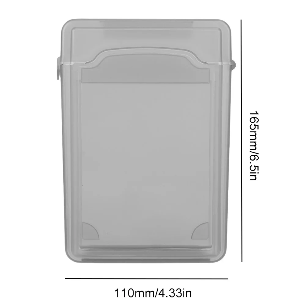 방진 플라스틱 IDE SATA HDD 하드 드라이브 디스크 보관함 케이스 커버, 외부 HDD 하드 디스크 보호 보관함, 3.5 인치