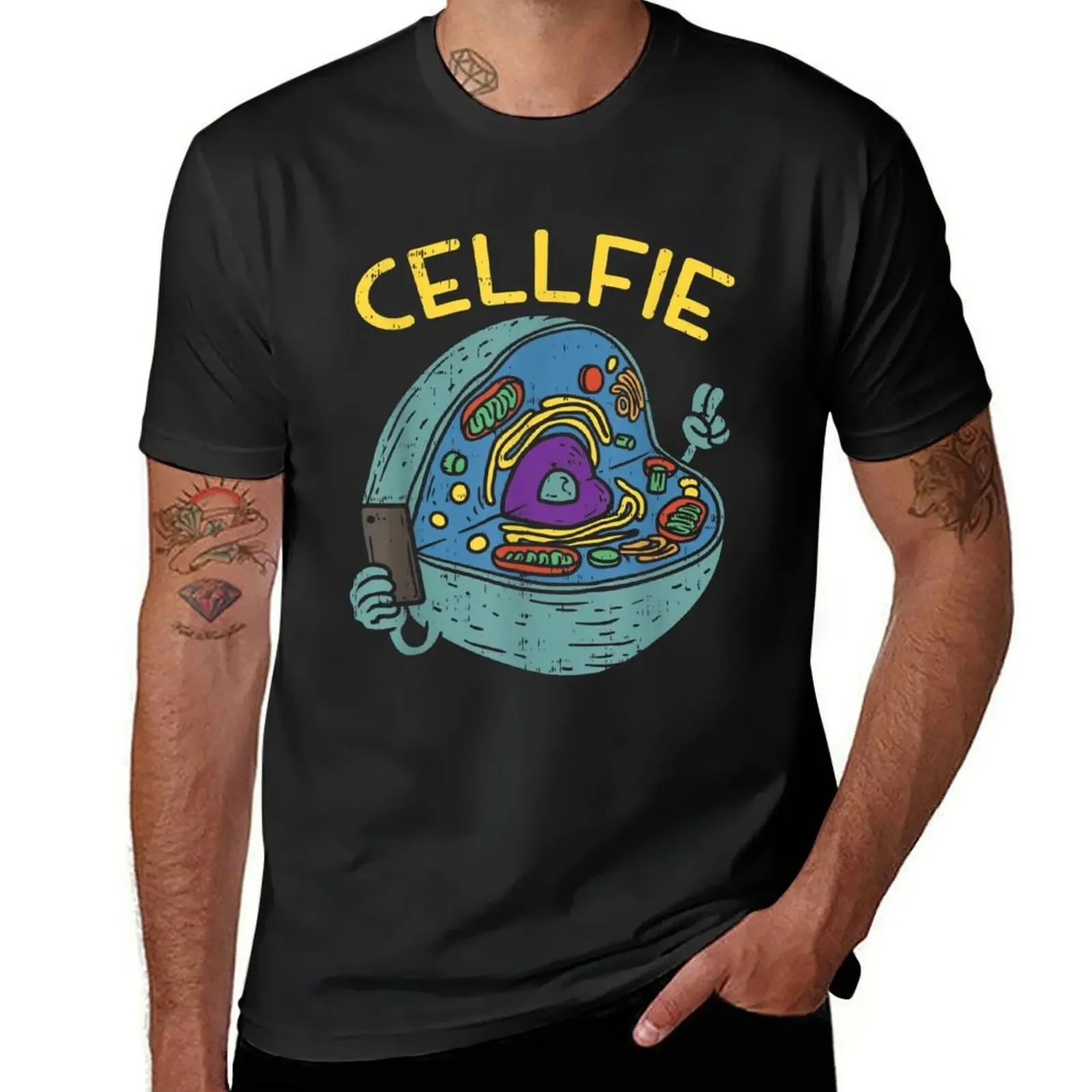 Cell Fie Funny Science Biology Teacher Biologist T-Shirt anime stuff quick-drying mens shirts graphic tee