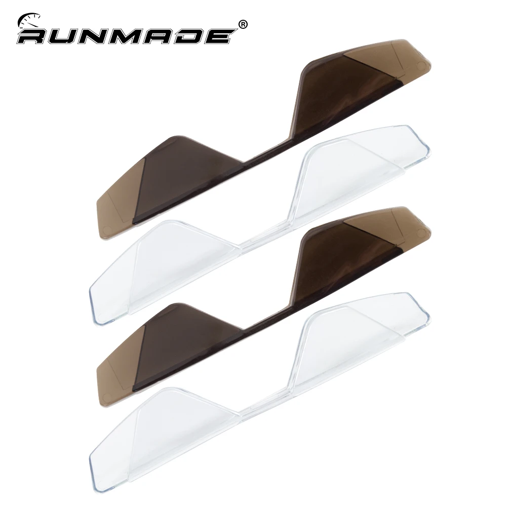runmade 4pcs Universal Front & Rear Door Anti-Rub Bumper Strips Guard Edge Protector Sticker Soft Rubber Anti-crash Bar