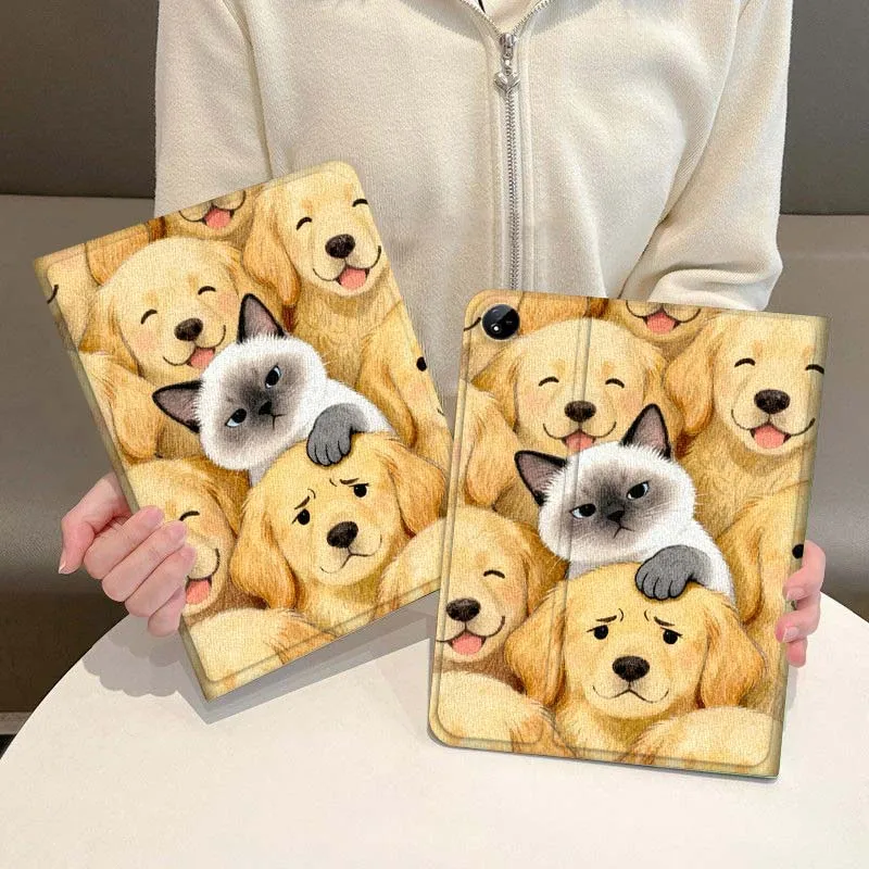 

Cartoon Cat Dog Tablet Case For Vivo IQOO Pad Air Pad3 IQOO Pad5 Pad2 Pad3 SE Pro 11.5 12.1 12.3 13 Inch