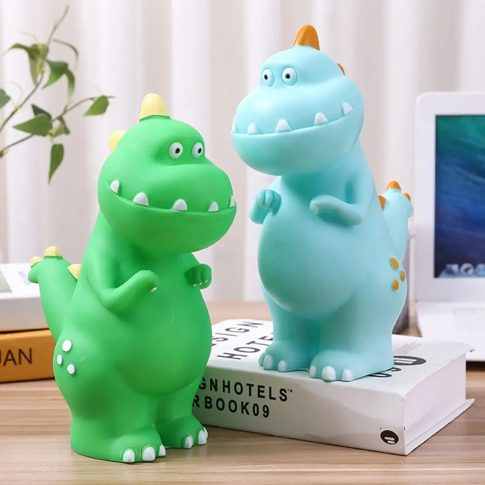 Creative PVC Dinosaur Money Bank Cartoon Anti-fall Dinosaur Toy Model Cute Money Box Ornaments Kids Gift