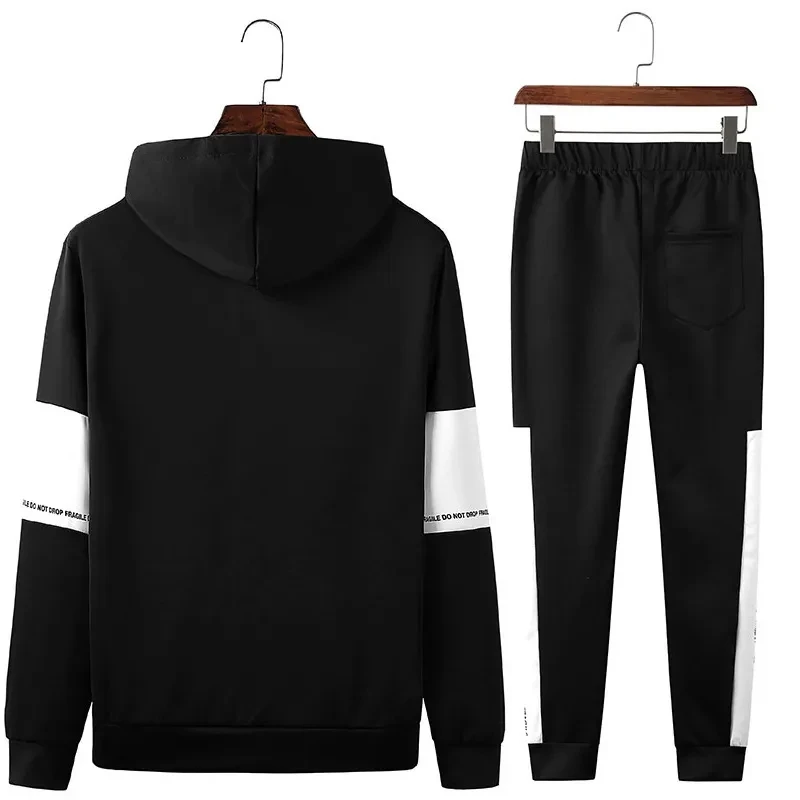 Men Tracksuit 2023 Two Piece Sets Man Hooded Sweatshirts Pullover Tracksuit Autumn Winter Jogging Suit Men Hoodies Men Clothing