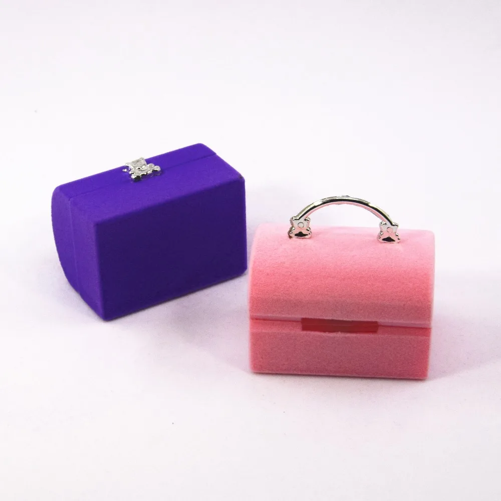 

Portable Velvet Creative Ring Case Swan Mermaid Ring Display Box Bracelet Necklace Turtle Jewelry Packaging Holder Girls