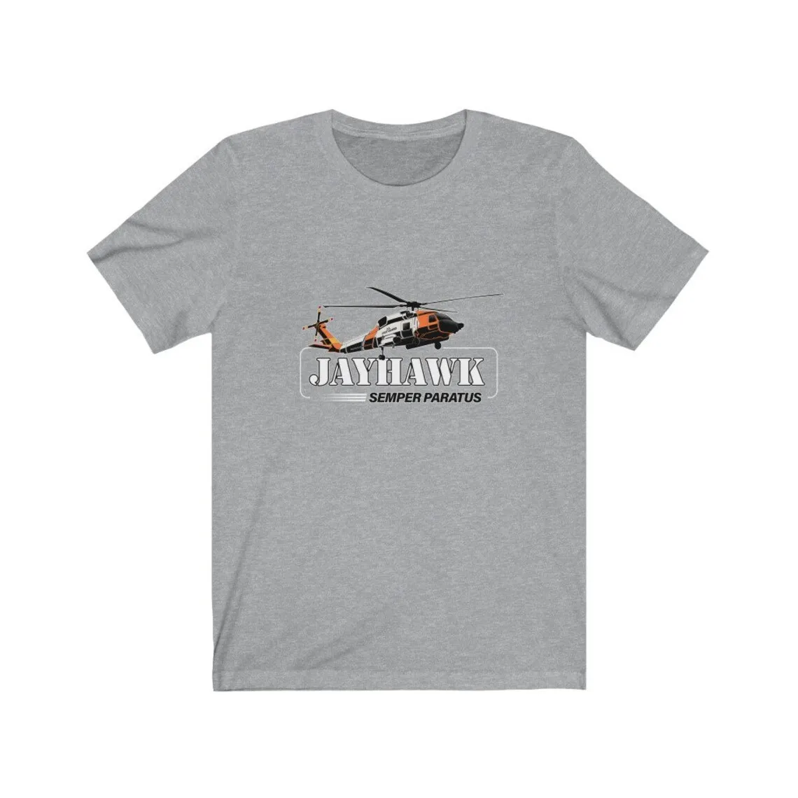 US Coast Guard Jayhawk Helicopter T-Shirt 100% Cotton O-Neck Summer Short Sleeve Casual Mens T-shirt Size S-3XL