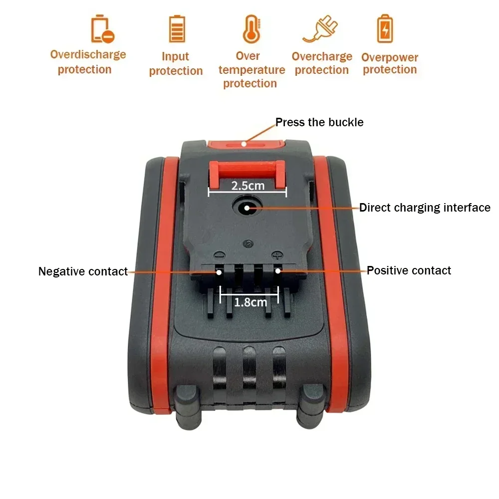 48VF.98VF 21V 1500mAh 2500mAh 100% New Universal Rechargeable Battery for Power Tools Electric Screwdriver Electric Pistol Drill