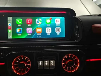 Mercedes-Benz G-Class upgraded with dual screens NTG 5.5/6.0 retaining the original system And instrument panel mainboard