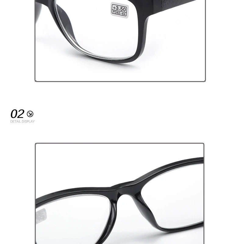 Neuer Stil Presbyopie A Cut Pupillenabstand High-Definition-Linsen Sportlesebrille für Männer und Frauen – Detail 13