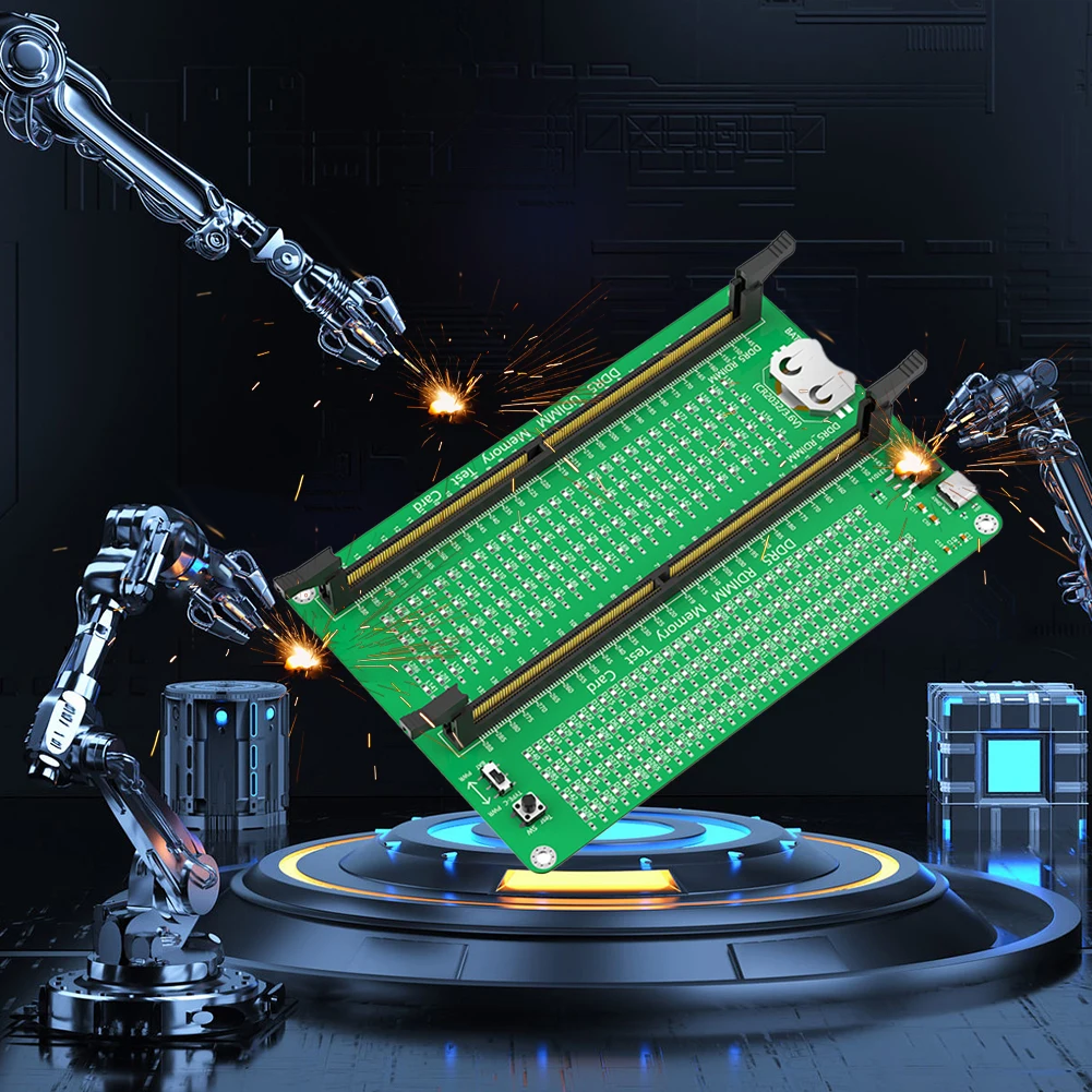 เครื่องทดสอบหน่วยความจํา DDR5 พร้อมไฟ LED หน่วยความจําเดสก์ท็อปเครื่องมือแก้ไขปัญหาช่องเสียบหน่วยความจําเครื่องทดสอบการ์ดสําหรับเมนบอร์ดคอมพิวเตอร์พีซี