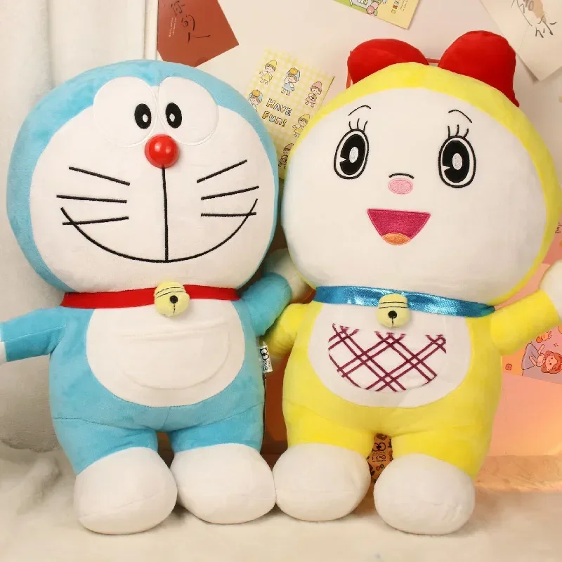 Kawaii Doraemon Dorami Cat 50cm Plush Toy Pillow Cartoon Anime Room Decoration Plushies Dolls Children Surprise Christmas Gifts