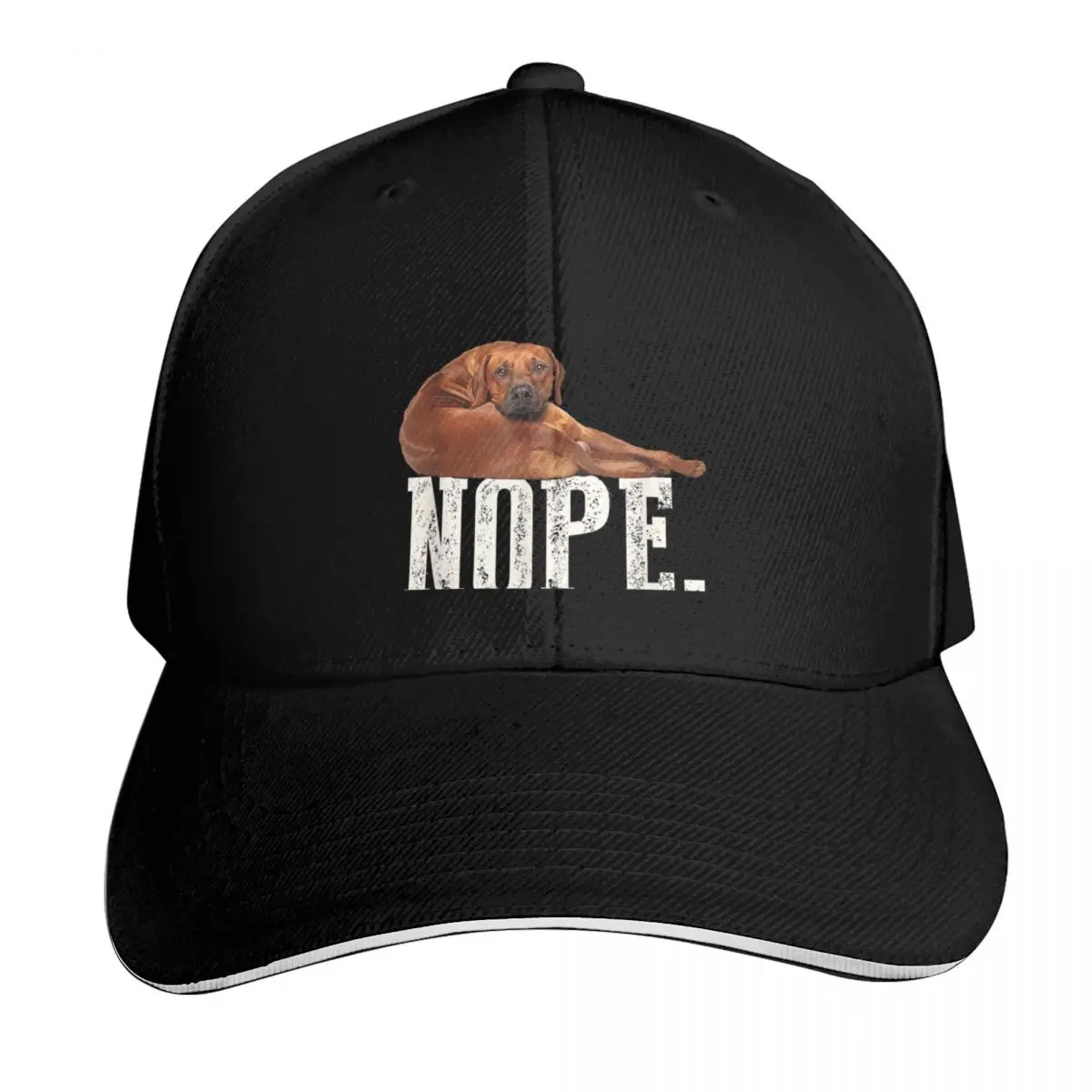 Funny Rhodesian Ridgeback Baseball Cap Moisture Wicking Quick Dry Curved Brim Classic Fit Low Profile Unstructured