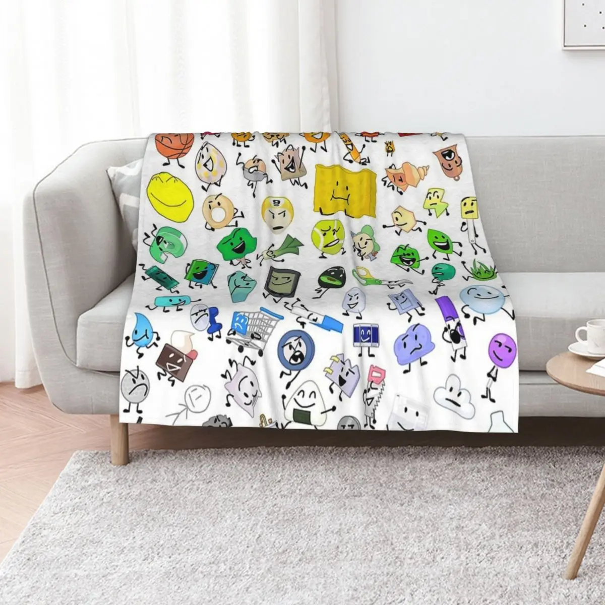 

BFB and TPOT Full Cast Throw Blanket Flannel Fabric Sofa Throw Soft Hair Blankets