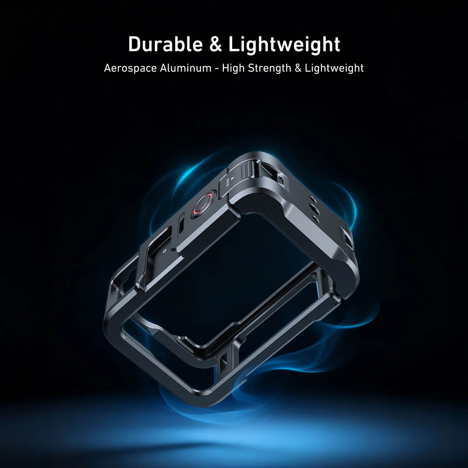 Obudowa ochronna z aluminium TELESIN, klatka typu Rabbit Cage, podwójne zimne gniazda, metalowa obudowa do DJI OSMO Action 6, akcesorium Action6 — zdjęcie produktu 6