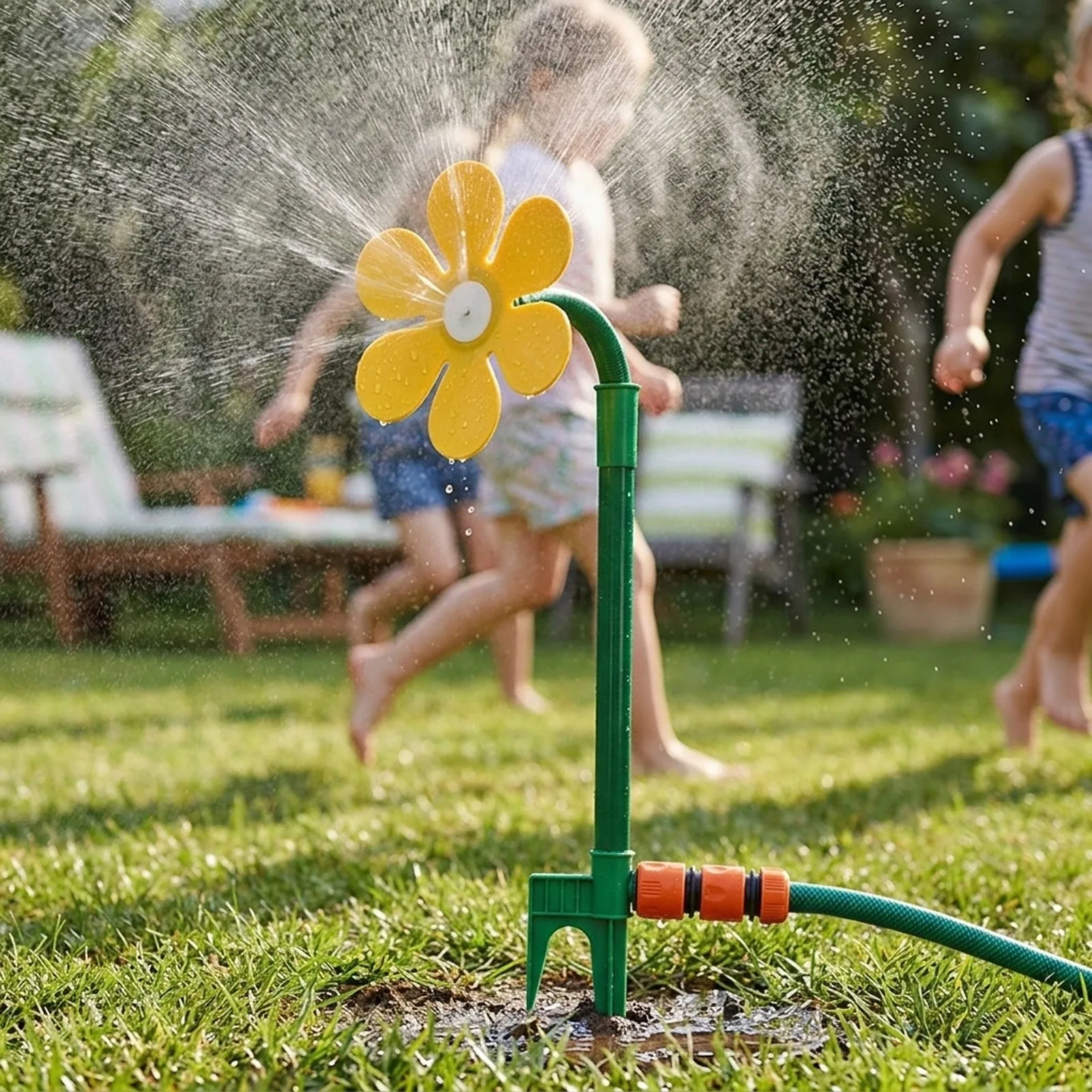 Quick Connect Garden Sprinkler Flower Shape Garden Multi-Functional 360 Degree 360 Degree Rotation Easy To Install