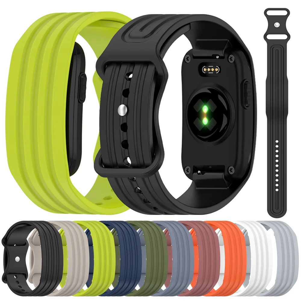 Silicone Strap for Garmin CIRQA Smart Band Eight Character Buckle Sports Breathable Bracelet Wristband Garmin CIRQA Smart Band