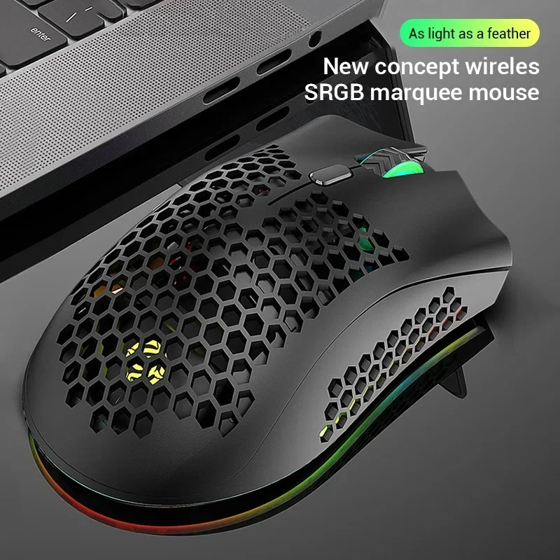 

Wireless Mouse Optical For Computer Game 1600DPI 7 Buttons USB 2.4G Rechargeable LED Backlight Gamer Mice For PC Gaming Laptops