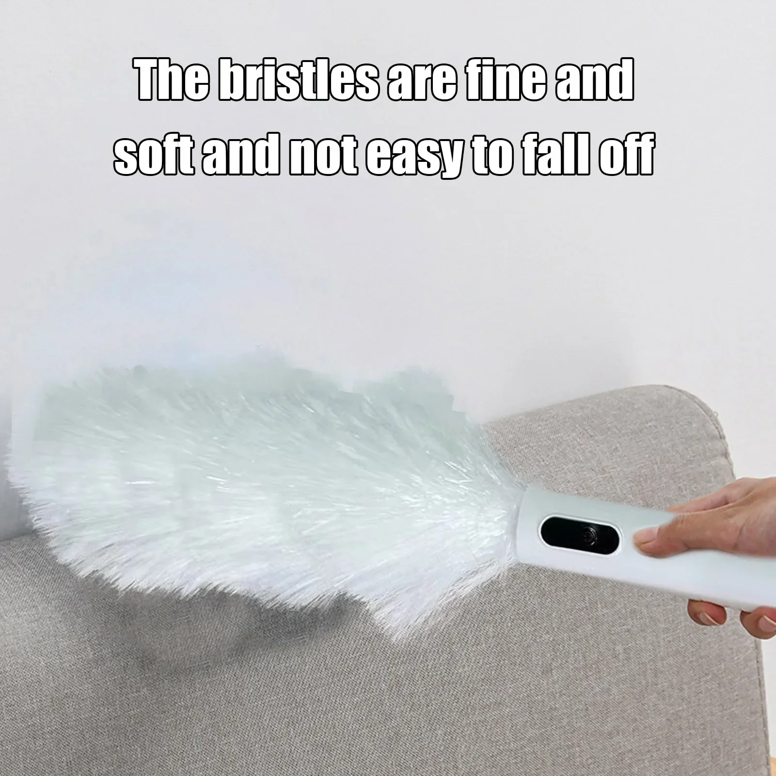 Rechargeable Electric Duster for Home Cleaning 360 Spin Feather Duster with Button Touch for Dust Removal Cleaner Accessories