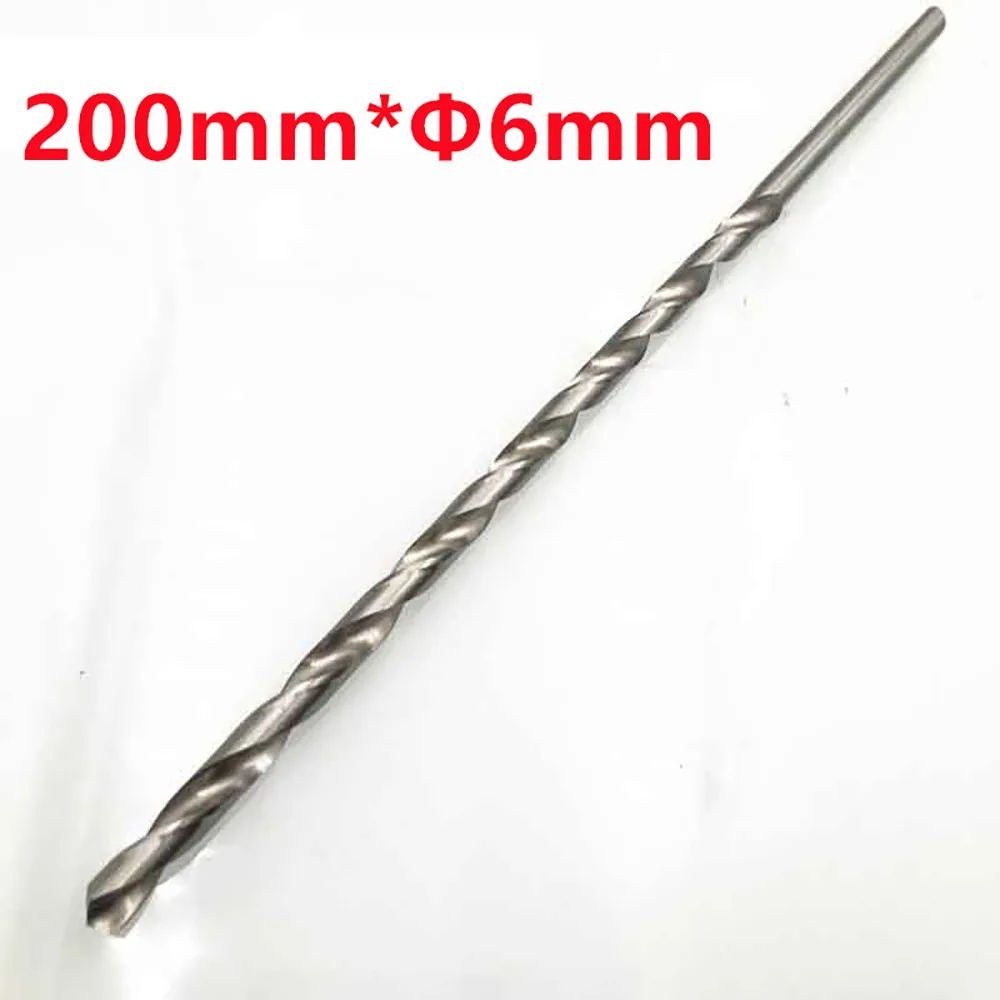 1Pcs Diameter 2-6mm Extra Long Drill Bit HSS Steel Length 160-300mm Drilling Tool Straight Shank Power Tool