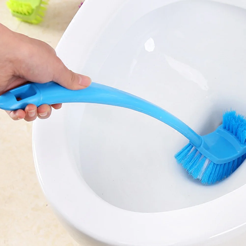 

4pcs Cleaning Brush Long Handle Multifunction PP Material Supplies Lasting Use Bath Groove Corner WC Home Practical Gift