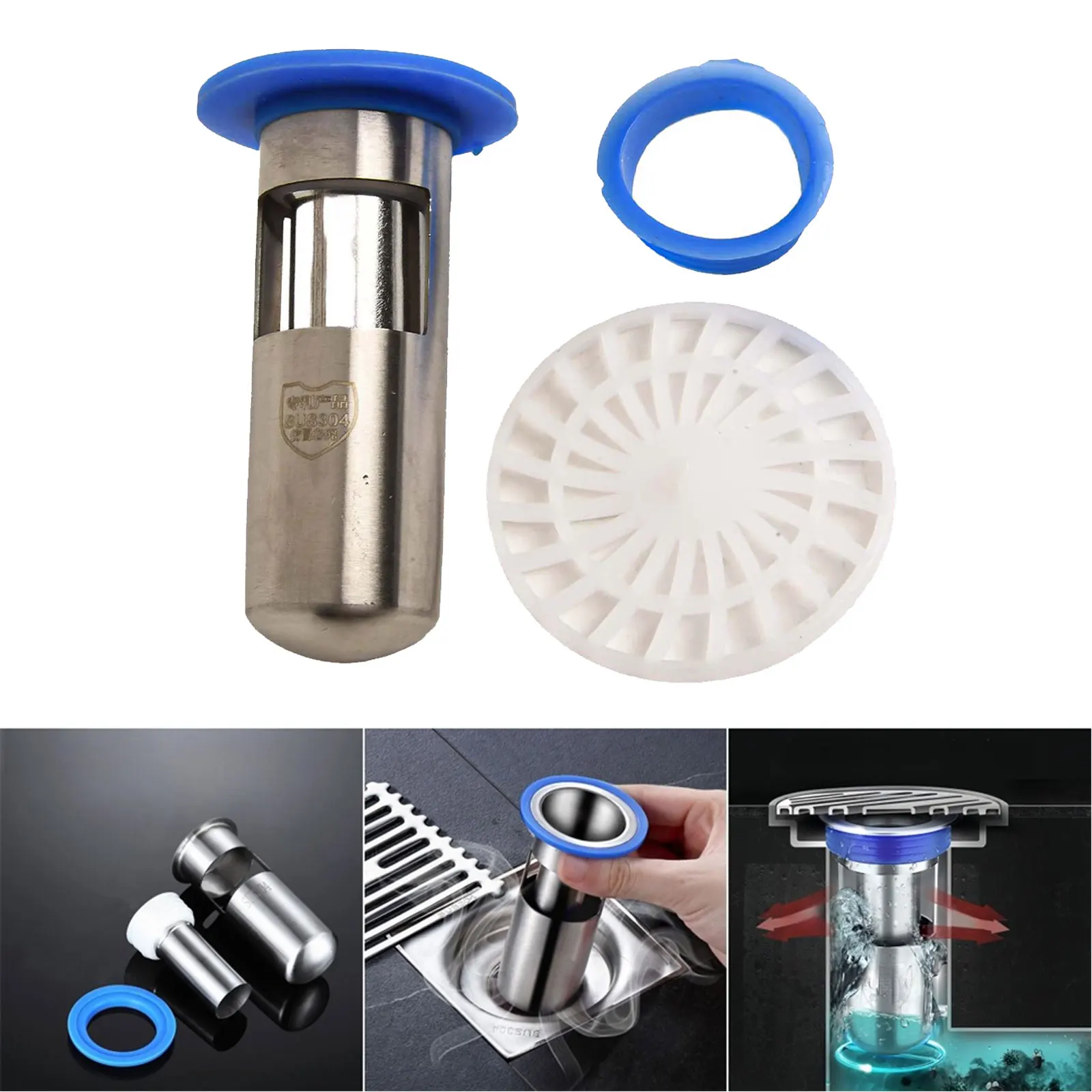 Smell Prevention 6CM Stainless Steel Drain Drainage System Hygiene Solution Effective Drainage Fresh Environment