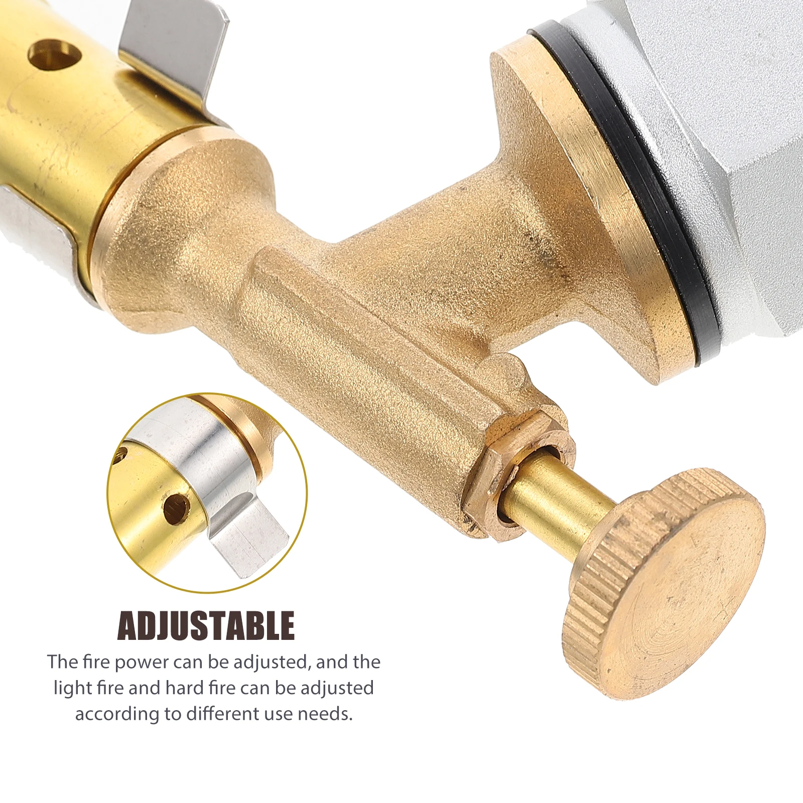 

Portable Welding Torch Professional Propane Torch Head Adjustable Flame for Camping Outdoor Cooking Soldering Brazing Metal