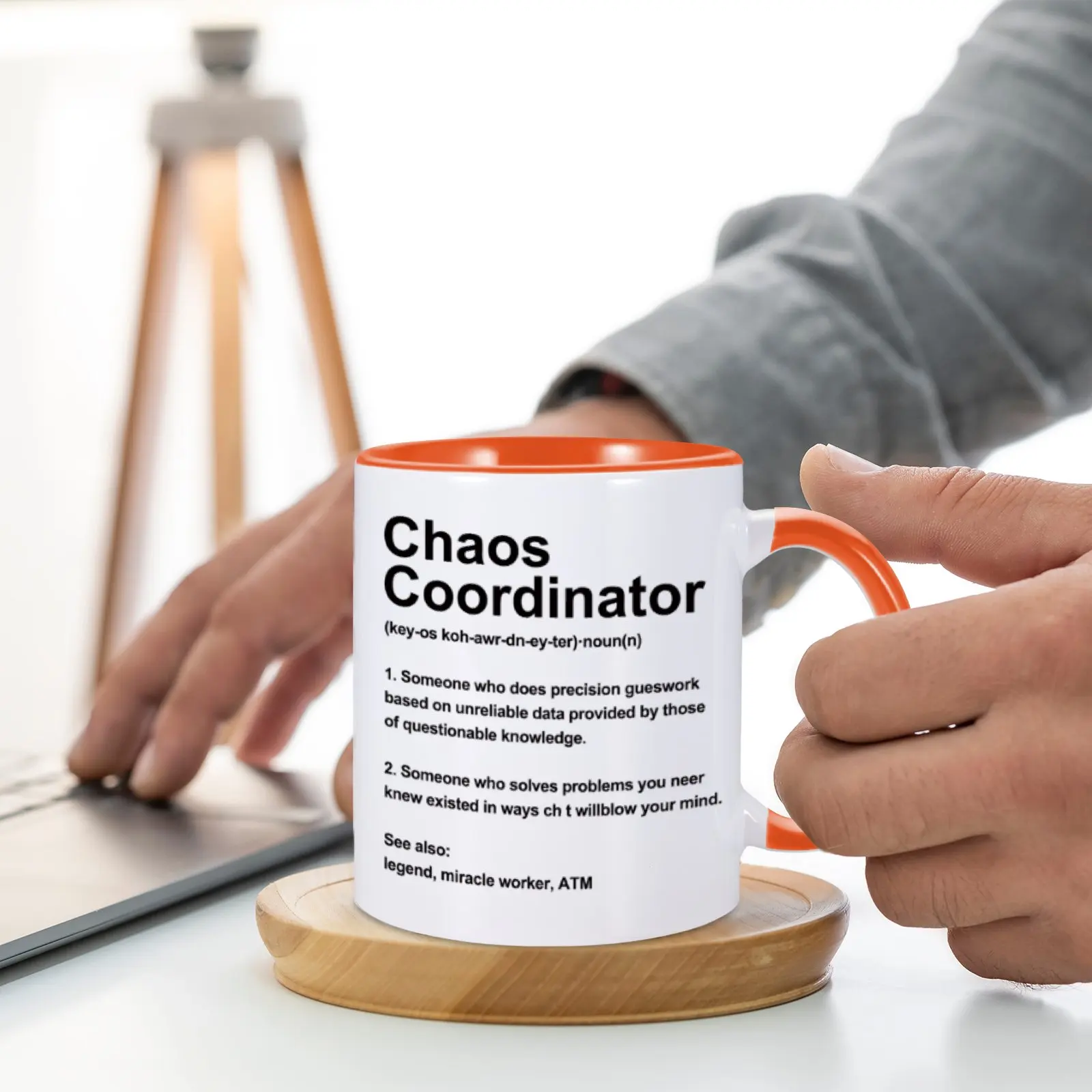 Chaos Coordinator Sarcastic Definition Funny Novelty Gift Mug Coffee Tea Mugs for Mom Family Birthday Christmas Drinkware Gifts