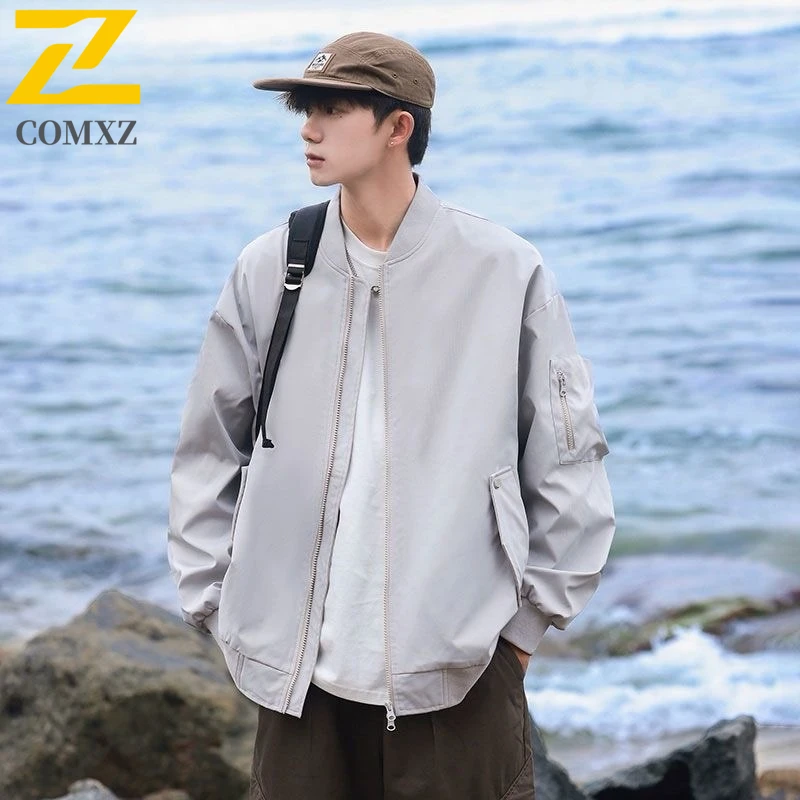 

COMXZ Men Outdoor Sports Jacket Winter American Style Waterproof Windproof Mountain breathable Casual loose windbreaker 2025