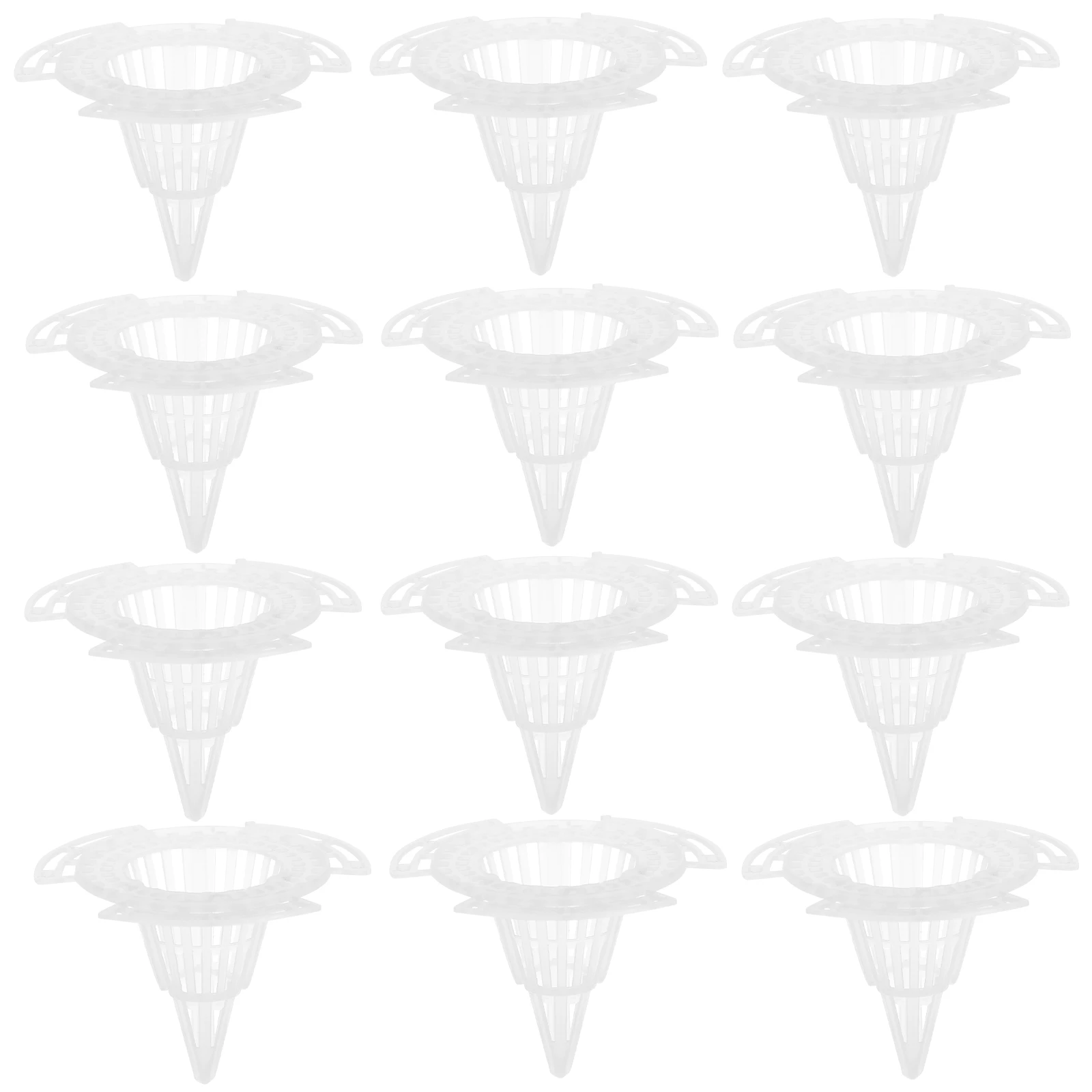 20 Stuks Bloempot Mesh Pads 2.5Cm Kegel Drainage Pakkingen Voor Plant Wortel Bescherming Bonsai Pot Bodem Netto Tuin gereedschap Plastic Mesh