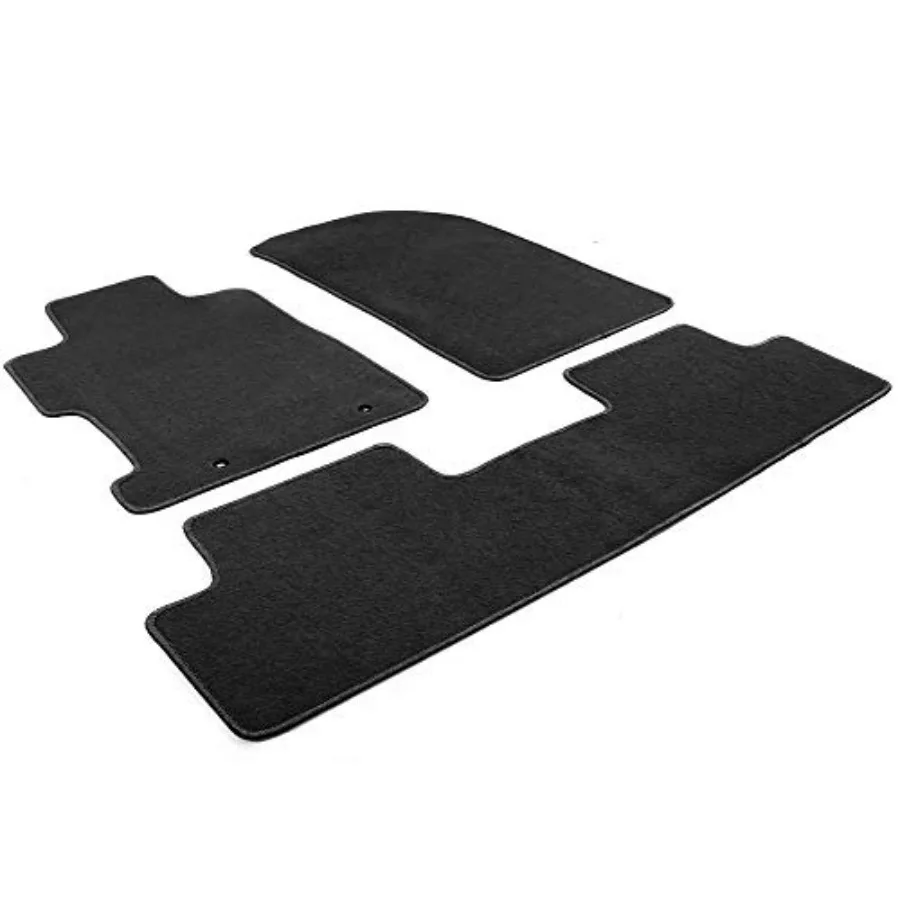 

Floor Mat Compatible with 2006-2011 Honda Civic Factory Fitment Car Front Rear Nylon Car Floor Carpets Carpet Liner in Black Du