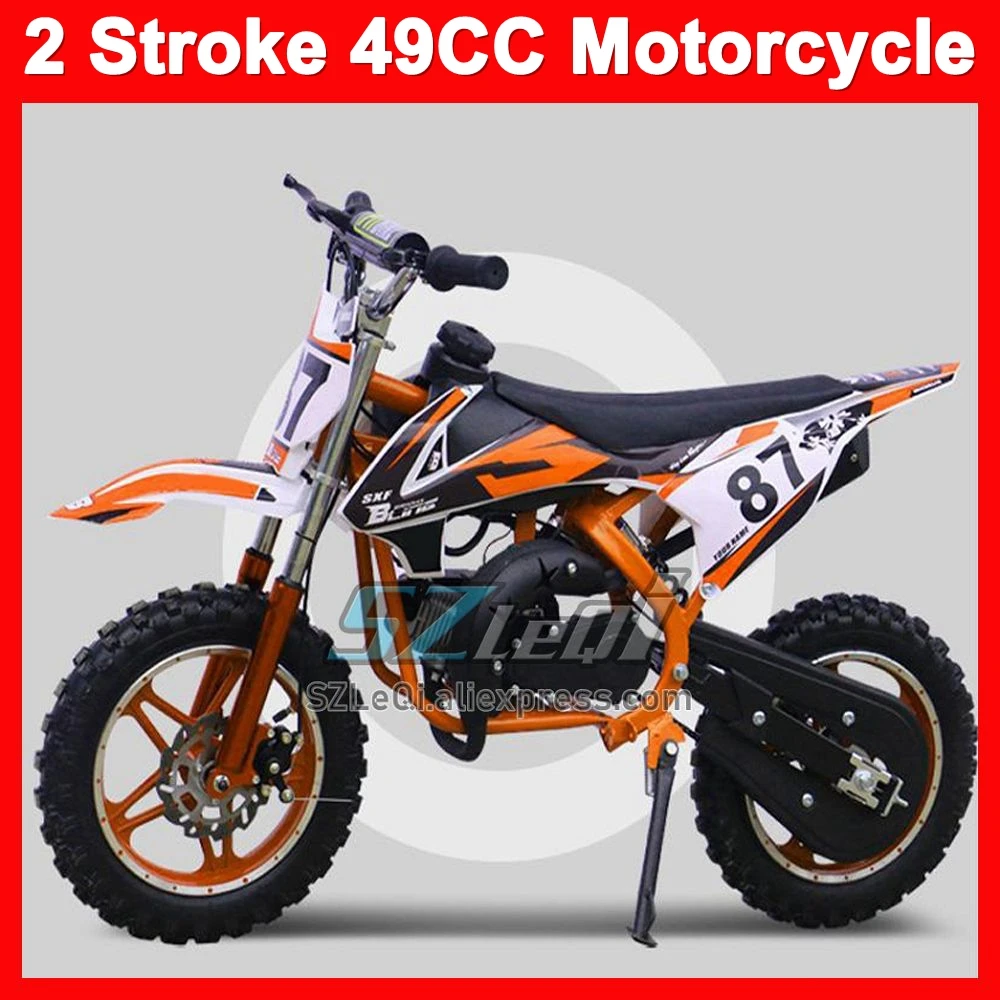 49 50 CC 2-Stroke ATV OFF-road Motorbike Small-sized Miniature Minitype Microcode Force Power MOTO Dirt Bike Gas Race Motorcycle