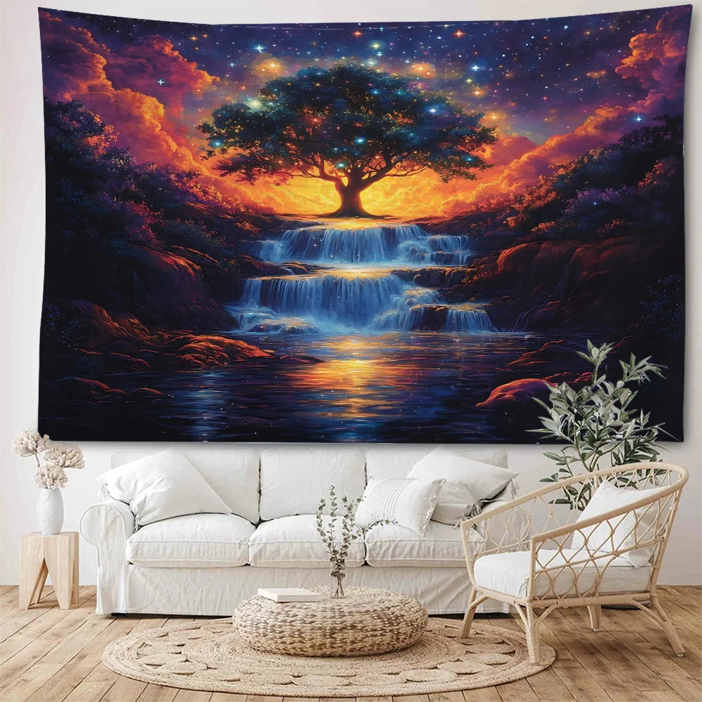 تحت ضوء القمر، مشهد الغابة، مسارات الغابات، مشهد الغابات المطيرة الاستوائية، الرسوم التوضيحية، الزينة، المفروشات، المنزل ديسمبر