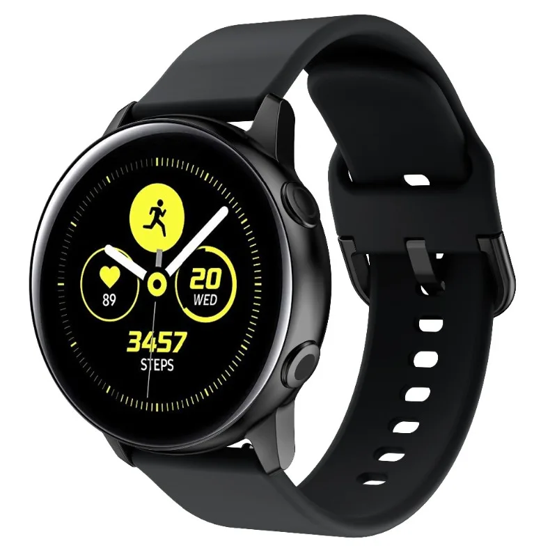 20 ミリメートルシリコンストラップ Samsung Galaxy Watch 7/FE/5/4 6 クラシック交換バンド Huawei 社腕時計 GT2 42 ミリメートル/Amazfit GTS ブレスレット