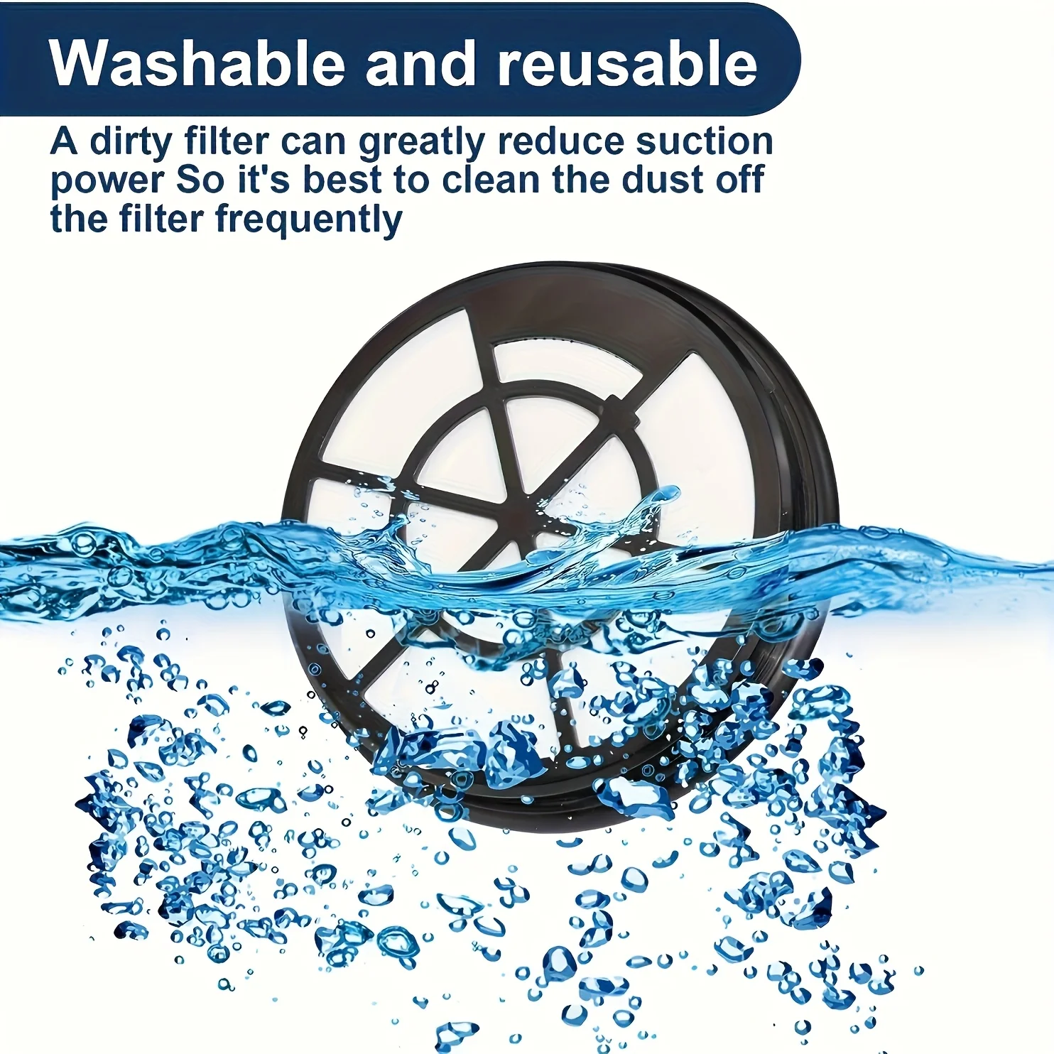 استبدال قطعتين من فلاتر مكنسة الخزان من نوع حقيبة Whirlwind، مناسبة لـ Eureka NEN110A وNEN110B وNEN110D