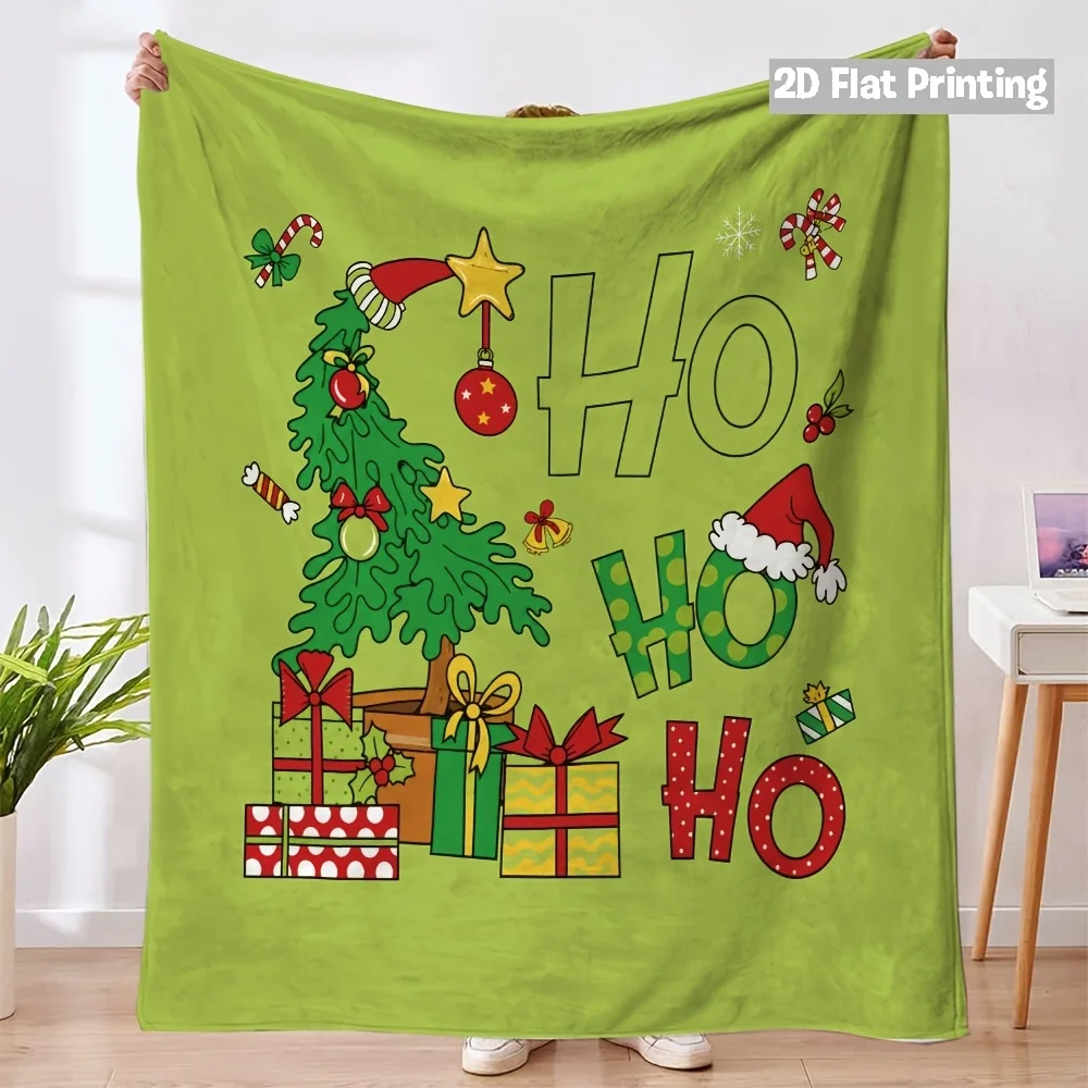 Ice Hockey Stick And Puck Print Throw Blanket Sport Theme Pattern Soft Lightweight Cozy Decorative Blanket for Couch Bedroom