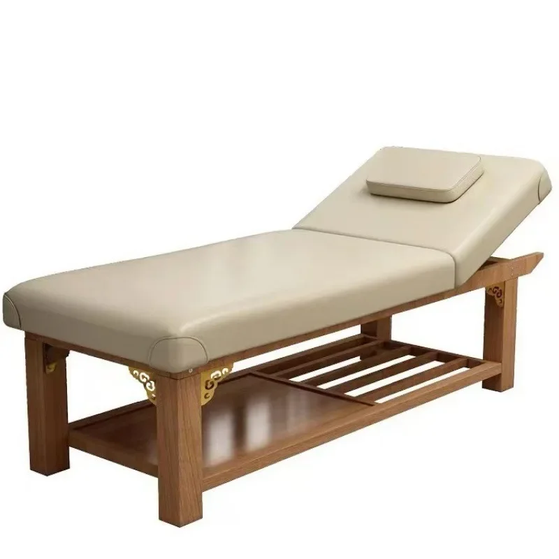 Solid wood latex beauty bed, special massage bed for beauty salons, massage therapy bed, tattoo embroidery body bed