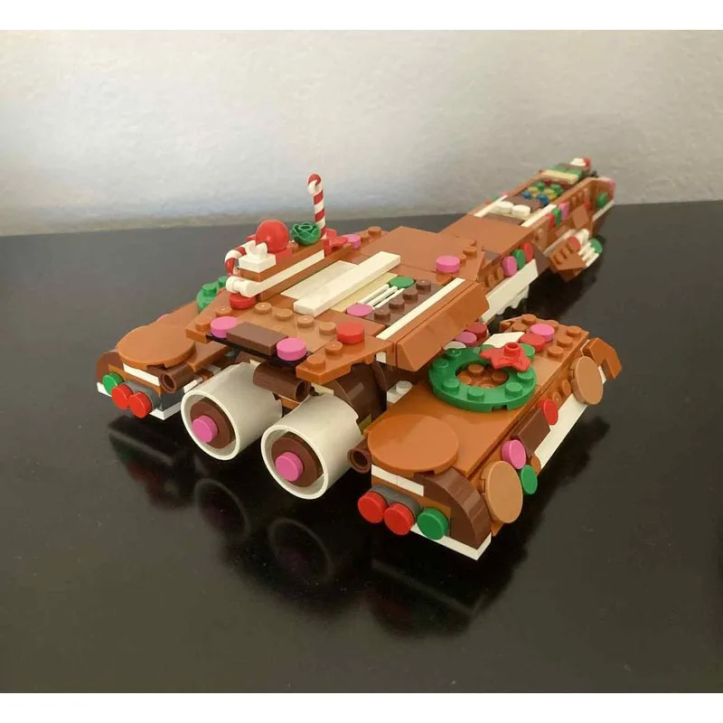 MOC-238481 اللبنات سلسلة حرب الفضاء فيلم ساخن عيد الميلاد طبعة المركبة الفضائية الإبداعية الطوب نموذج التعليم ملحقات لعبة