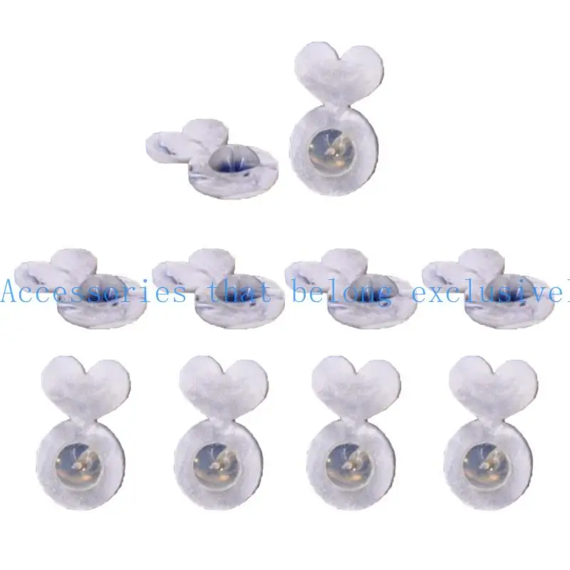 31BB Transparent Earplug for Earrings and Caps Multi functional Earring Clasps