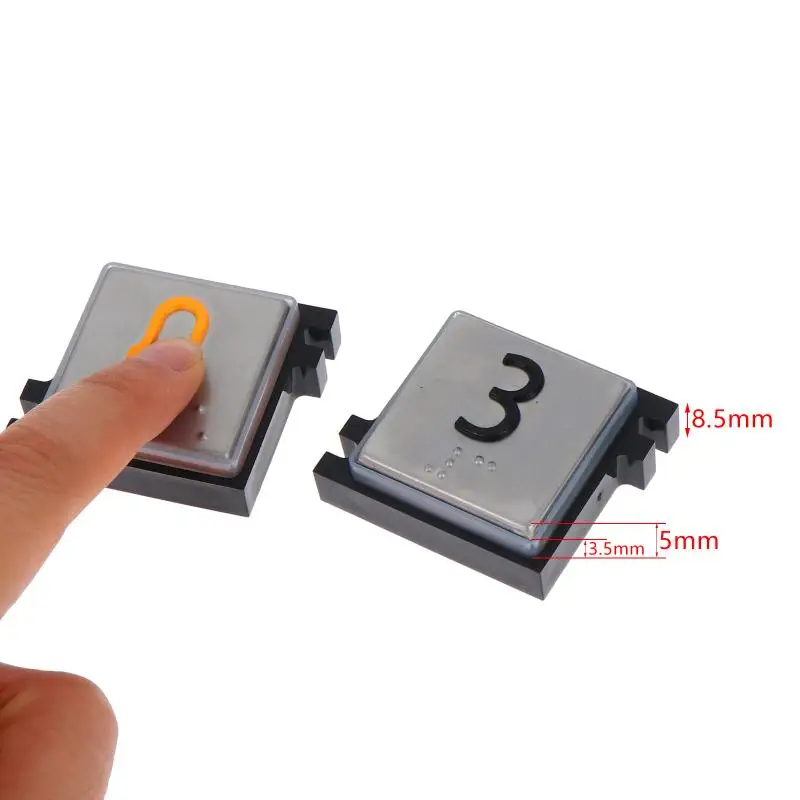 Braille Elevator Control Button Numeral Direction Press Keys Compatible with 3600 5500 Elevator for Property Maintenance