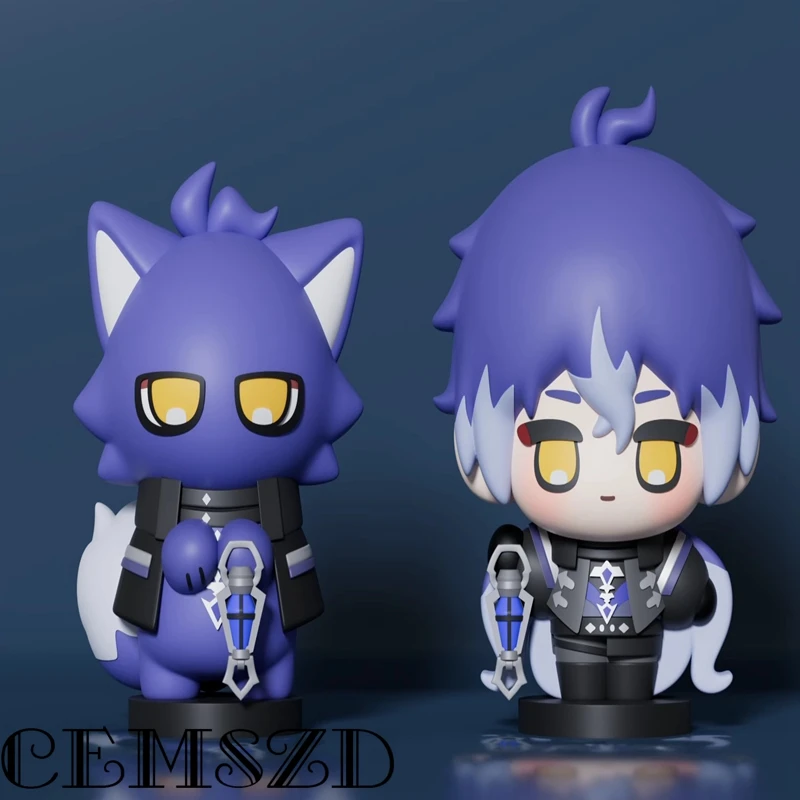 

miHoYo Game Genshin Impact Flins 8CM PVC Desktop Ornament Seal Doll Anime Accessories Props Cartoon Cosplay Halloween Gifts