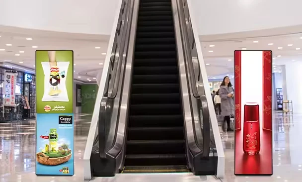 P2 Full Color Fine Pitch Portable Floor-style Shopping Mall Advertising Digital Signage LED Poster Display