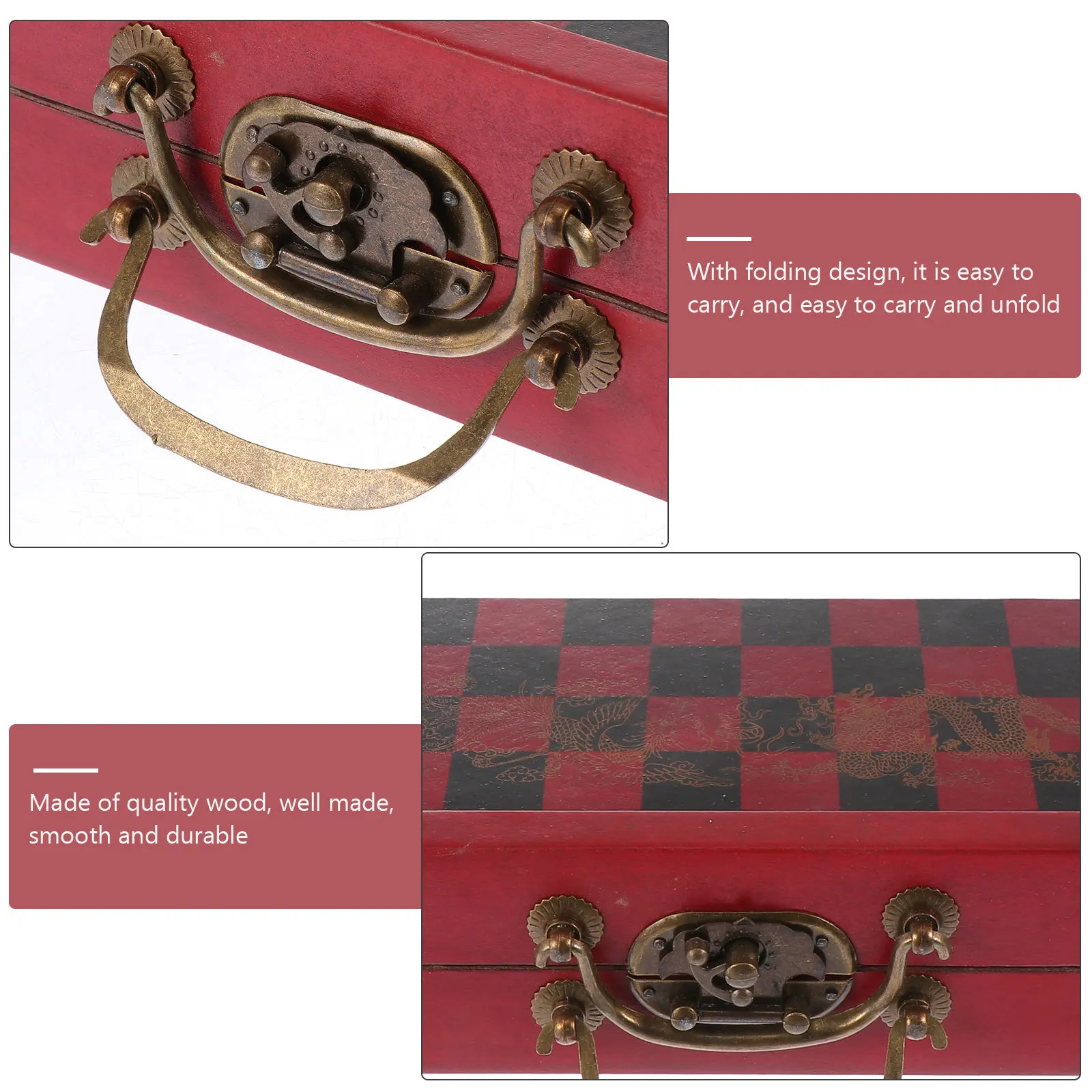 1 مجموعة الشطرنج الدولي للطي المحمولة صغيرة الحجم الشطرنج الإبداعية دائم العملي الفيلم الدعامة الفيلم الدعامة #4